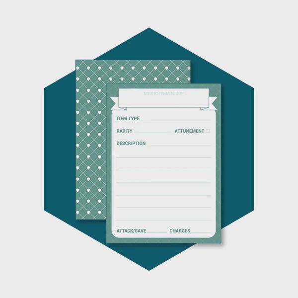 Roll &amp; Play: Custom Cards Magic Items