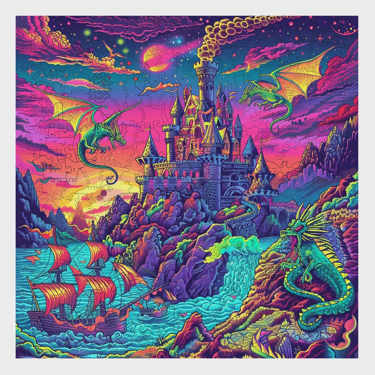 Dragons Dream Wooden Jigsaw Puzzle 300PC