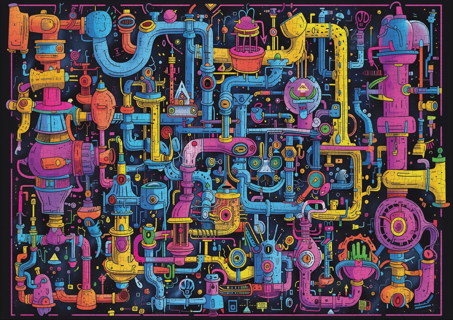 Galactic Gear Jigsaw Puzzle 1000PC