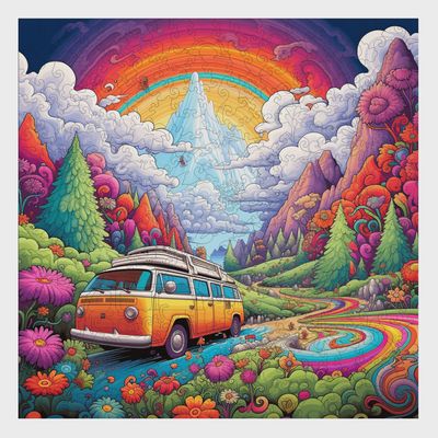 Happy Highway Wooden Jigsaw Puzzle 300PC