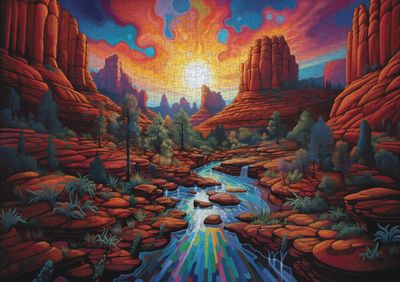 Sedona Sunset Jigsaw Puzzle 1000PC