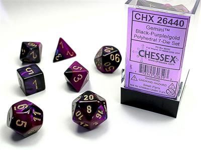 Gemini Polyhedral Black-Purple/gold