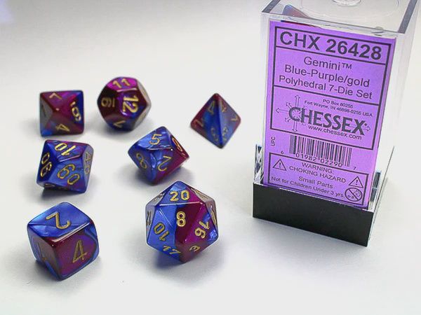 Gemini Polyhedral Blue-Purple/gold