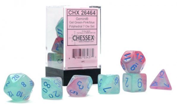 Gemini Polyhedral Gel Green-Pink/blue Luminary