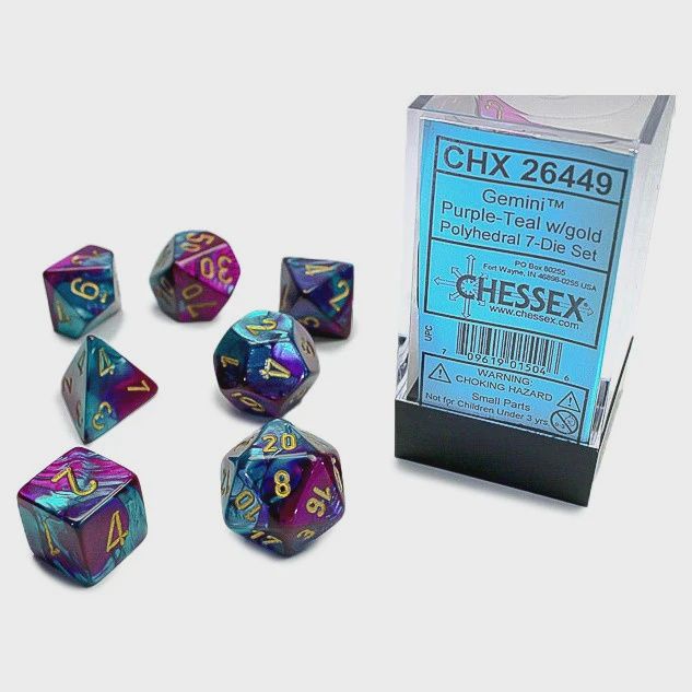 Gemini Polyhedral Purple-Teal/gold