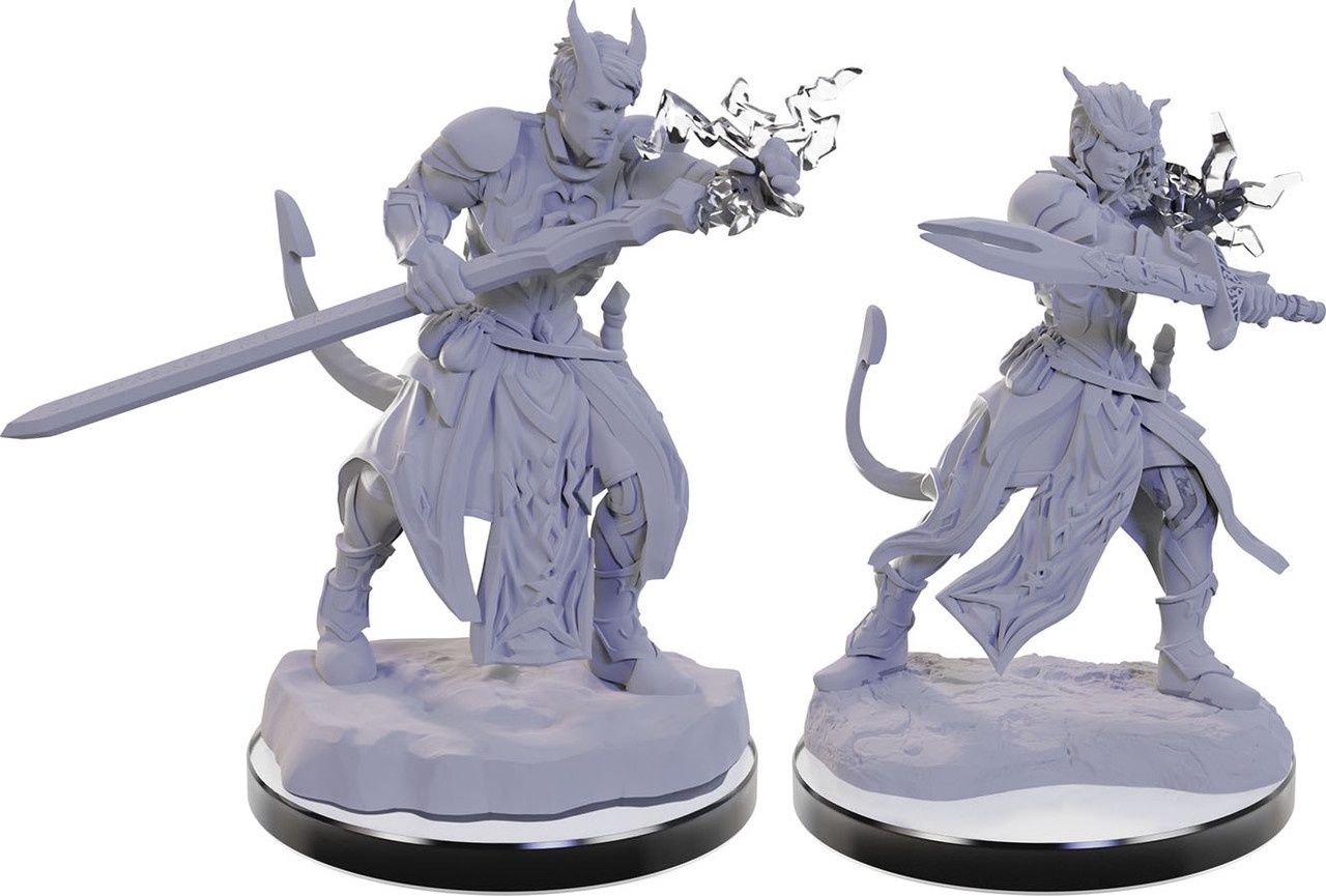 D&amp;D Nolzur's Marvelous Unpainted Miniatures: W22 Tiefling Warlocks