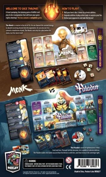 Dice Throne: Monk vs Paladin