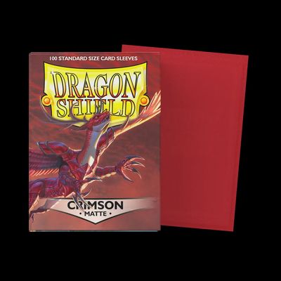 Dragon Shields: (100) Matte Crimson
