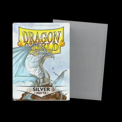 Dragon Shields: (100) Matte Silver