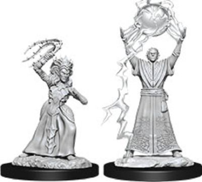 Dungeons &amp; Dragons: Nolzur's Marvelous Unpainted Miniatures - W12 Drow Mage &amp; Drow Priestess