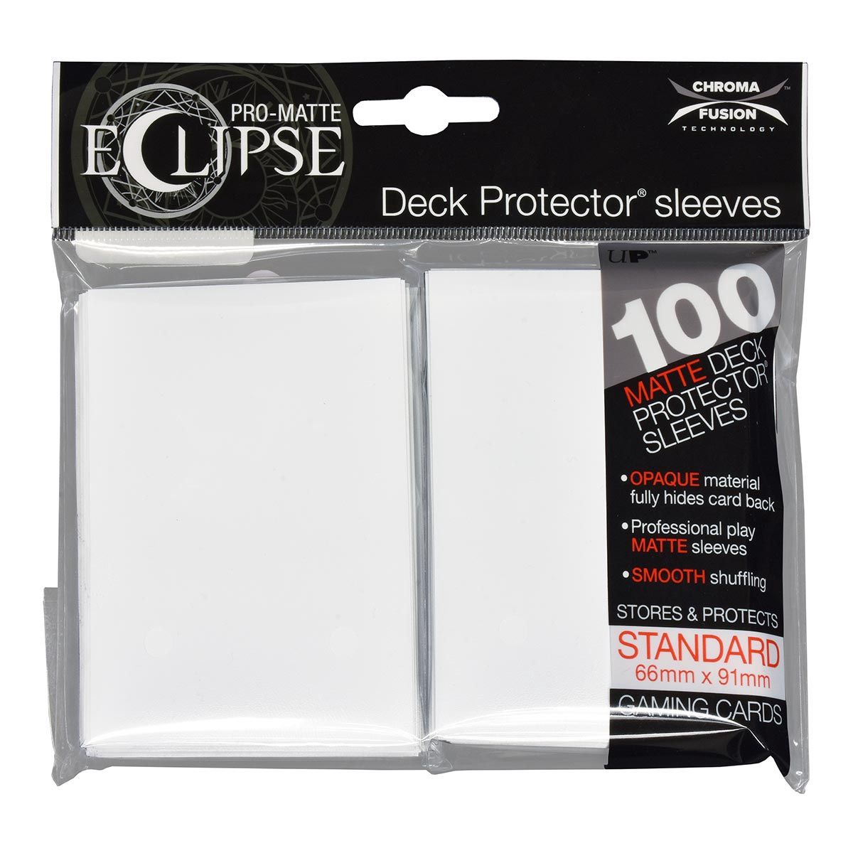 Eclipse Matte Standard Sleeves: Arctic White (100)