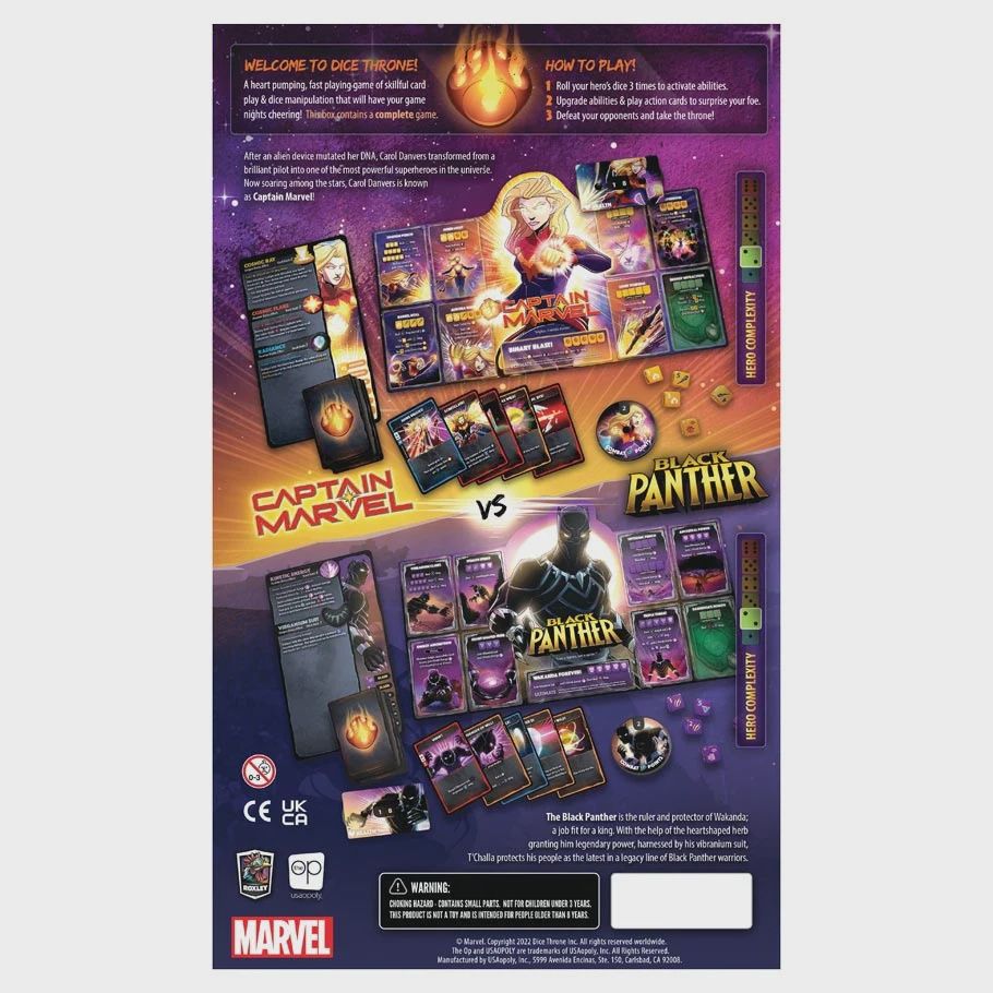 Marvel Dice Throne: 2-Hero Box 1 (Captain Marvel &amp; Black Panther)