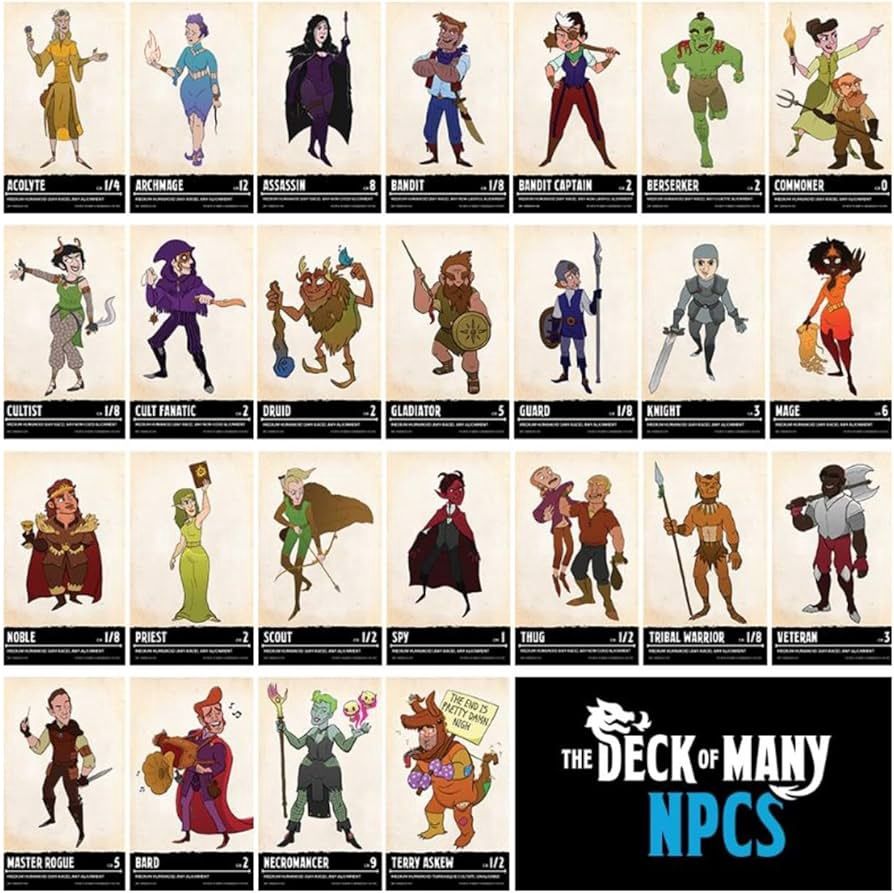 The Deck of Many (5E): NPCs