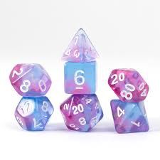RPG Dice Set (7): Treasure Series - Opal