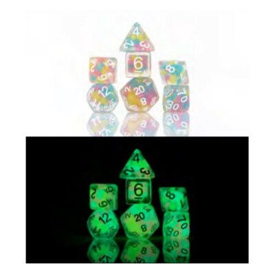 RPG Dice Set (7): Lucky Charm Glowworm