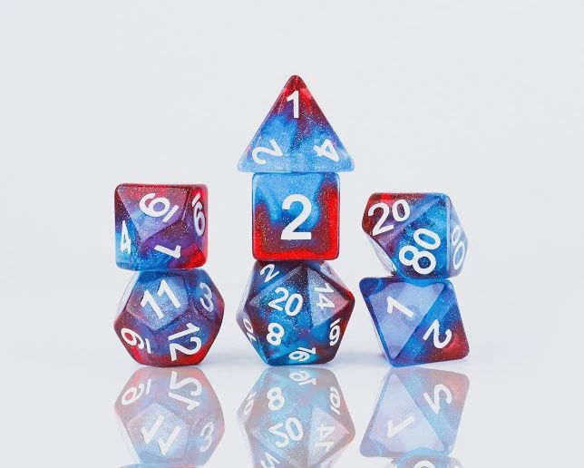 RPG Dice Set (7): Celestial - Starry Skies