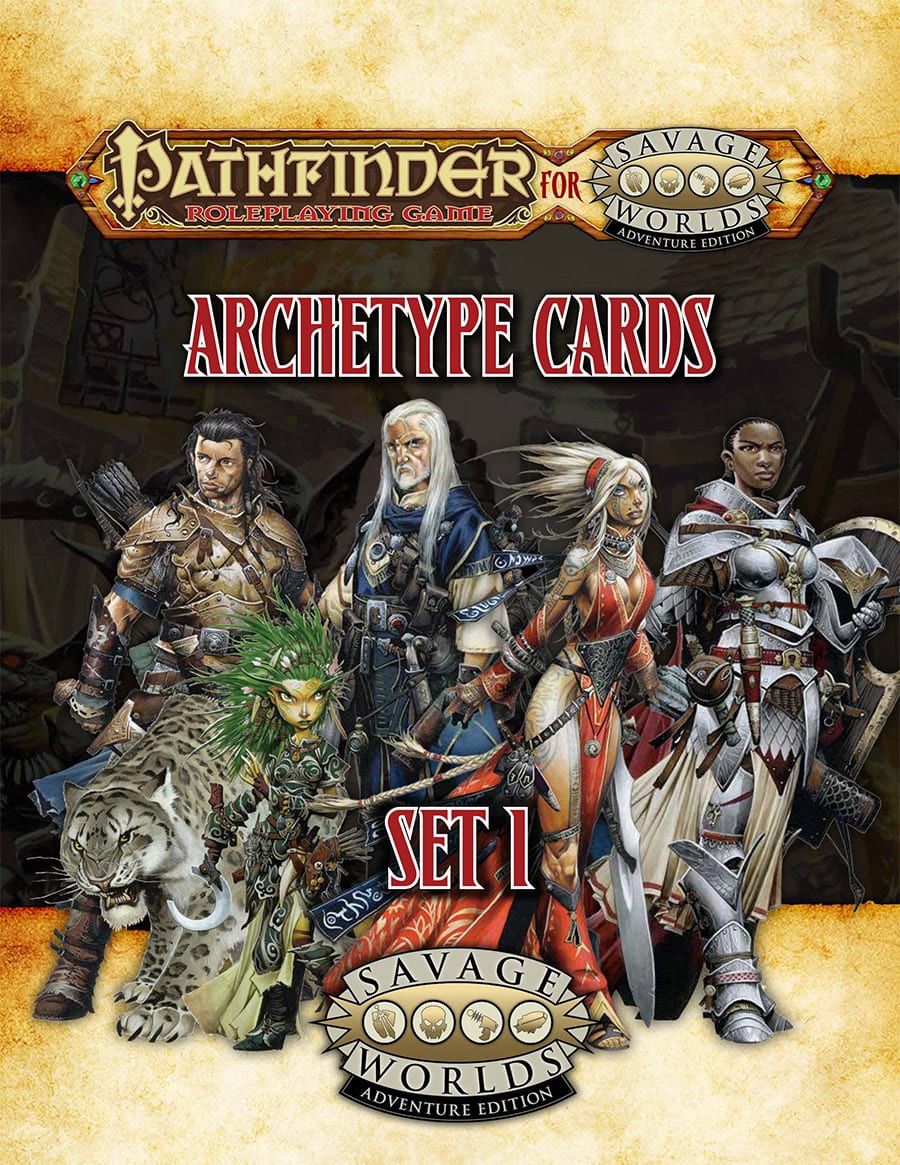 Pathfinder for Savage Worlds RPG: Archetype Cards Set 1