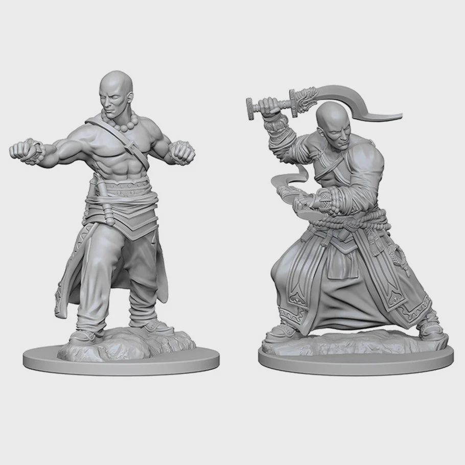 Pathfinder Deep Cuts Unpainted Miniatures: W01 Human Male Monk