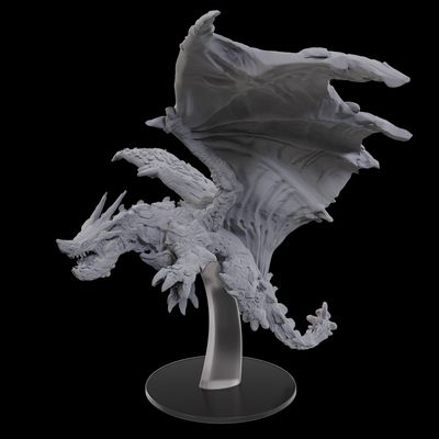 Pathfinder Deep Cuts Unpainted Miniatures: Adult Adamantine Dragon Boxed Miniature