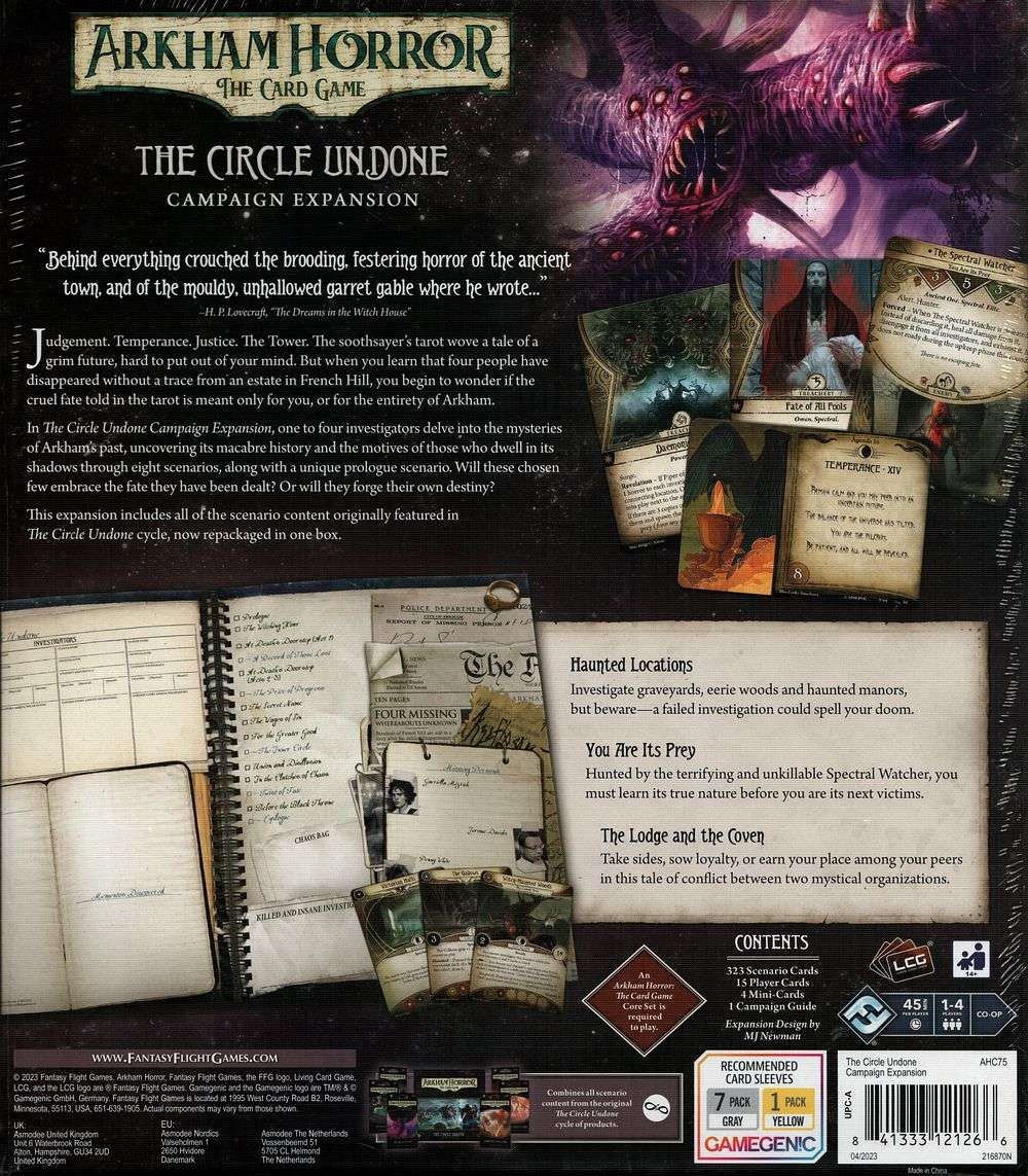 Arkham Horror: The Card Game - The Circle Undone Campaign Expansion