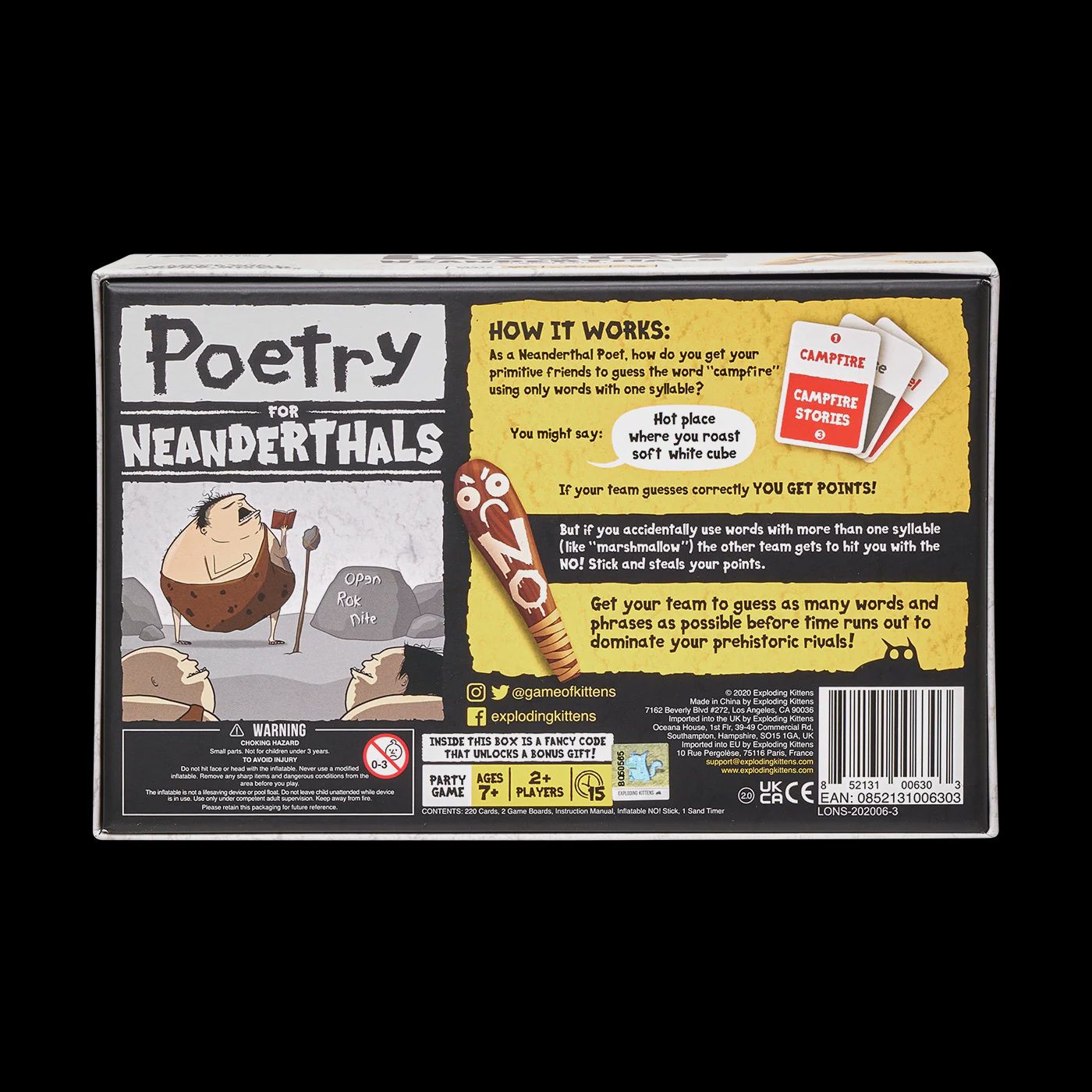 Poetry for Neanderthals