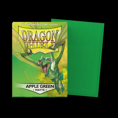 Dragon Shields: (100) Matte Apple Green