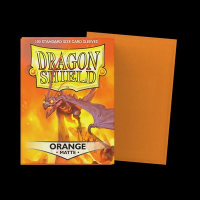 Dragon Shields: (100) Matte Orange