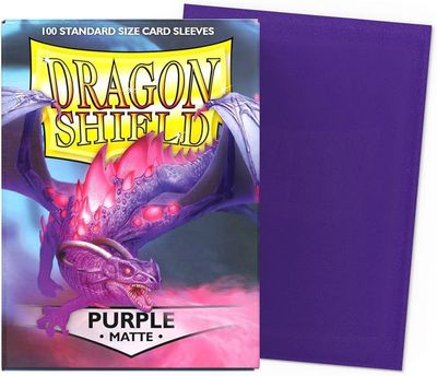 Dragon Shields: (100) Matte Purple