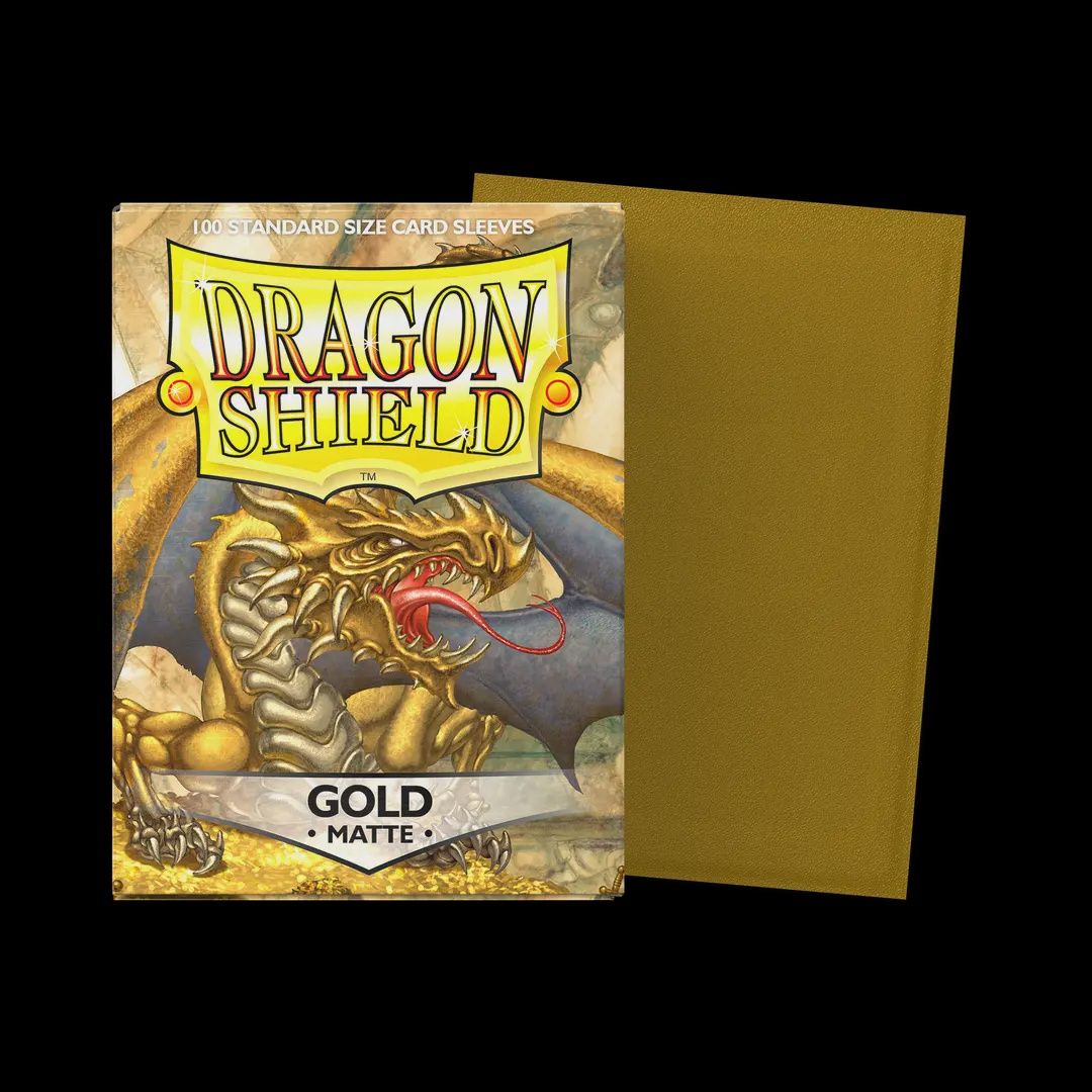 Dragon Shields: (100) Matte Gold