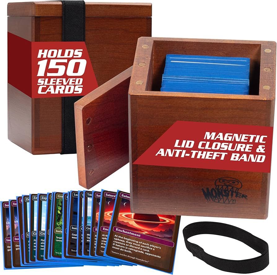 Monster Wooden Single Deckbox: Cherry