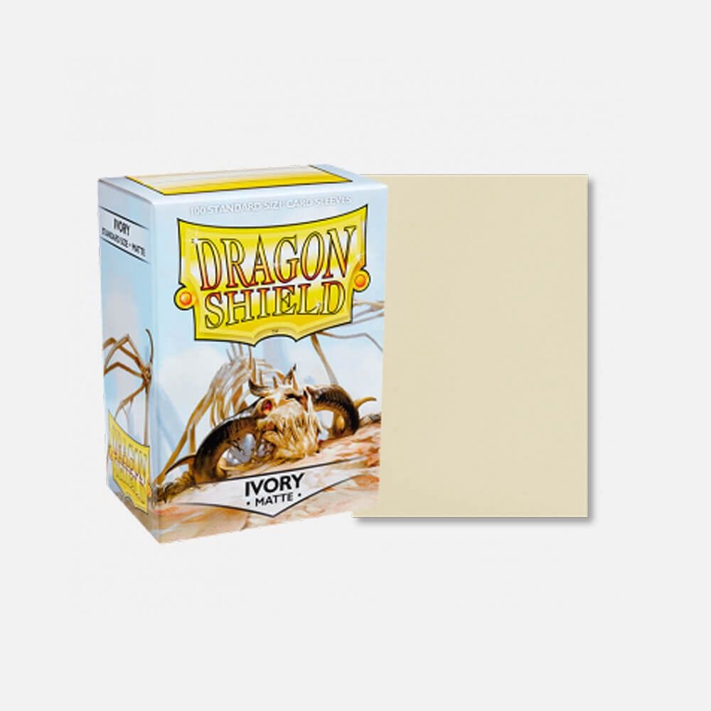 Dragon Shields: (100) Matte - Ivory