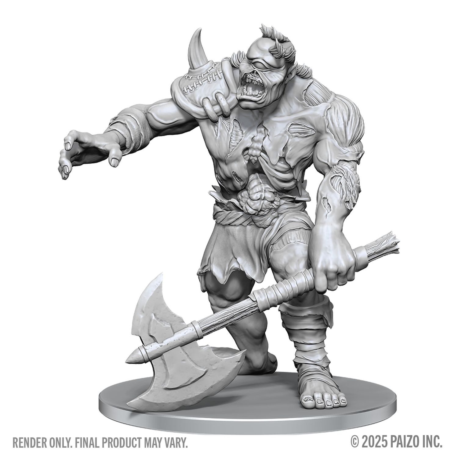 Pathfinder Battles Deep Cuts Unpainted Miniatures: Dread Zombie Cyclops