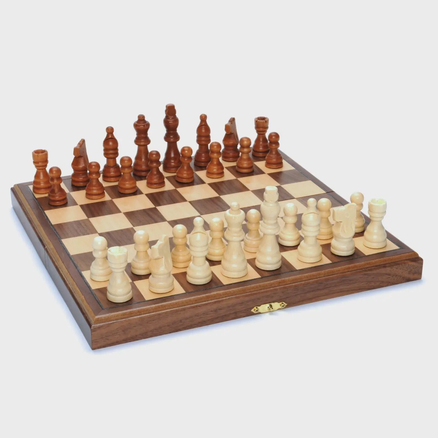 Folding Wood Travel Chess Set