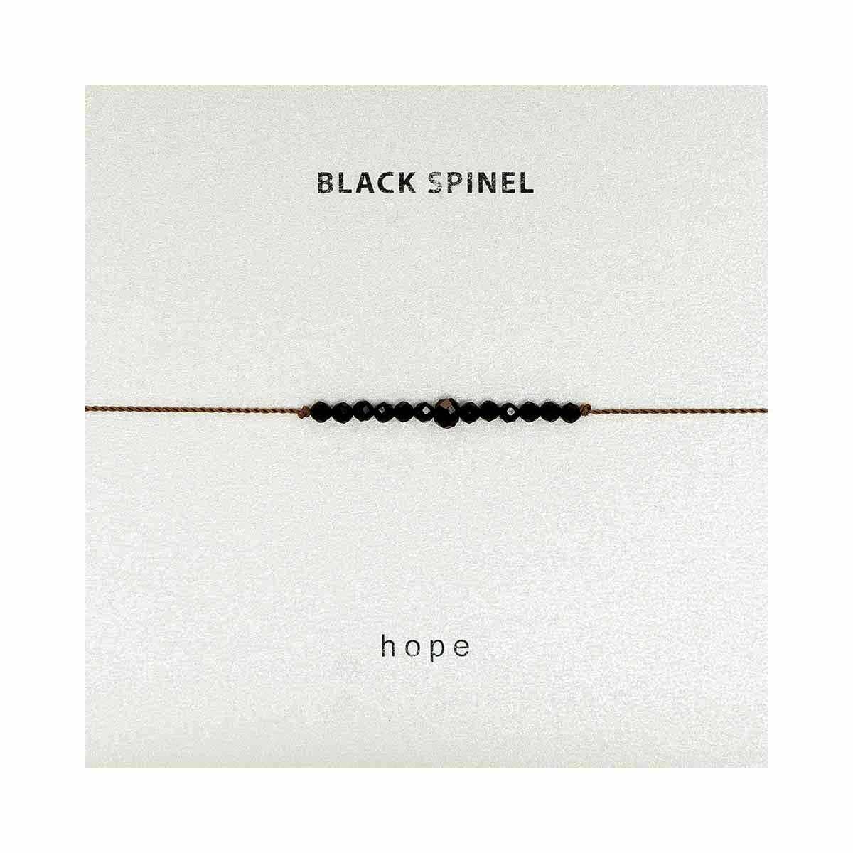 Black Spinel Bracelet- Hope