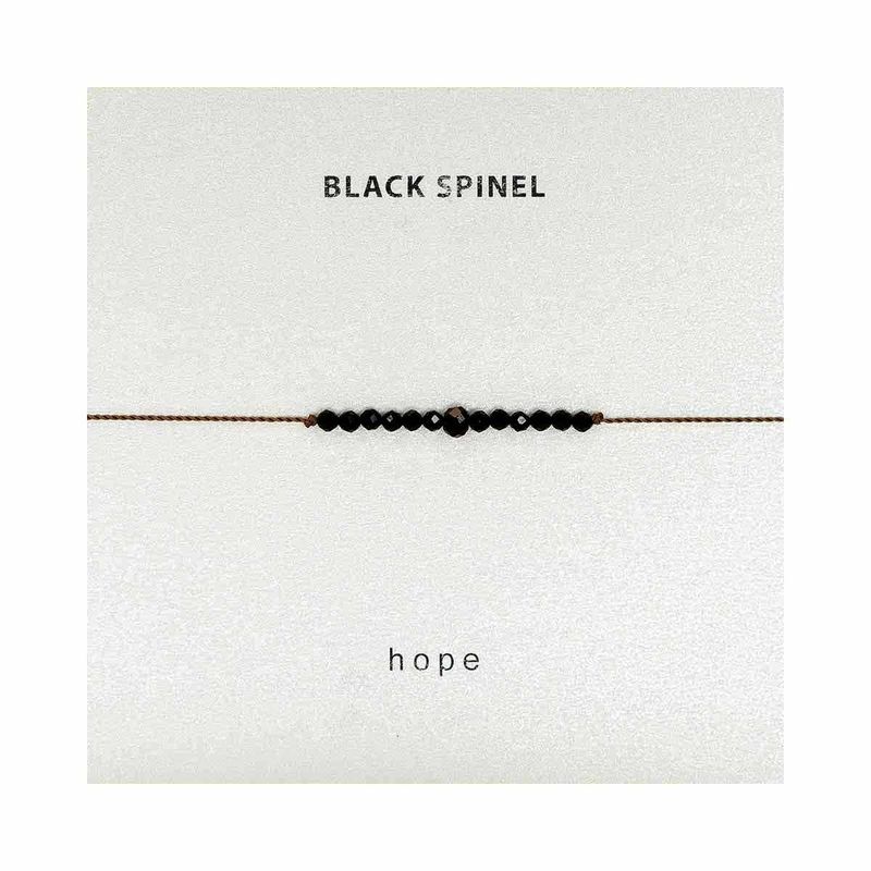 Black Spinel Bracelet- Hope