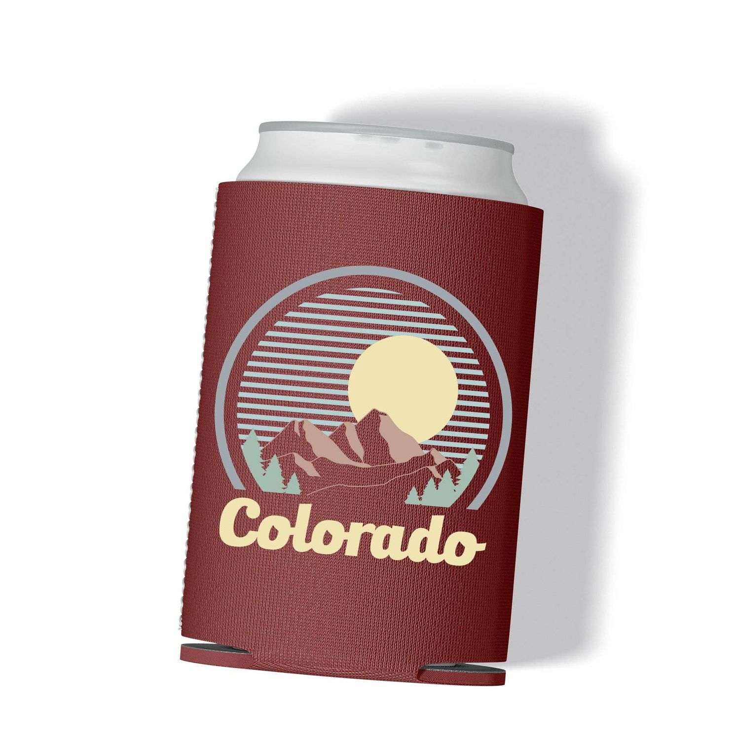 Colorado Sun Mountain Can Koozie: Colorado