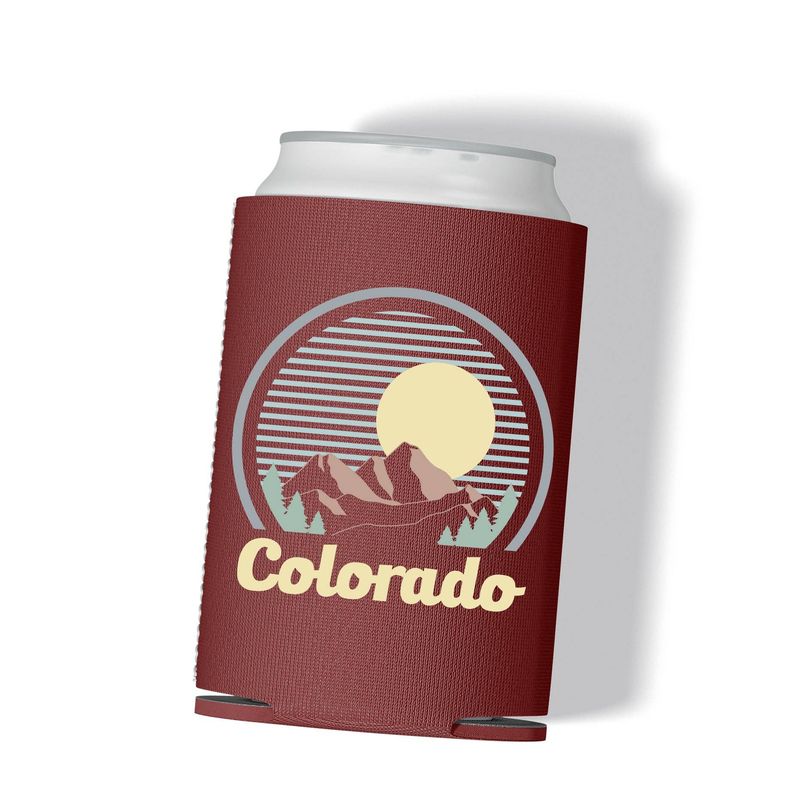 Colorado Sun Mountain Can Koozie: Colorado