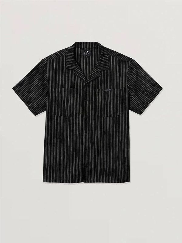 Ashline SS Woven Shirt: BLACK / XL