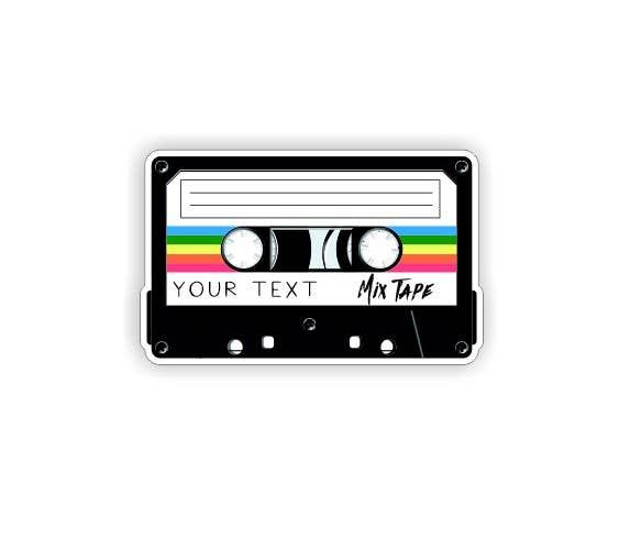Mad River - Mix Tape Sticker, Customizable / Decal
