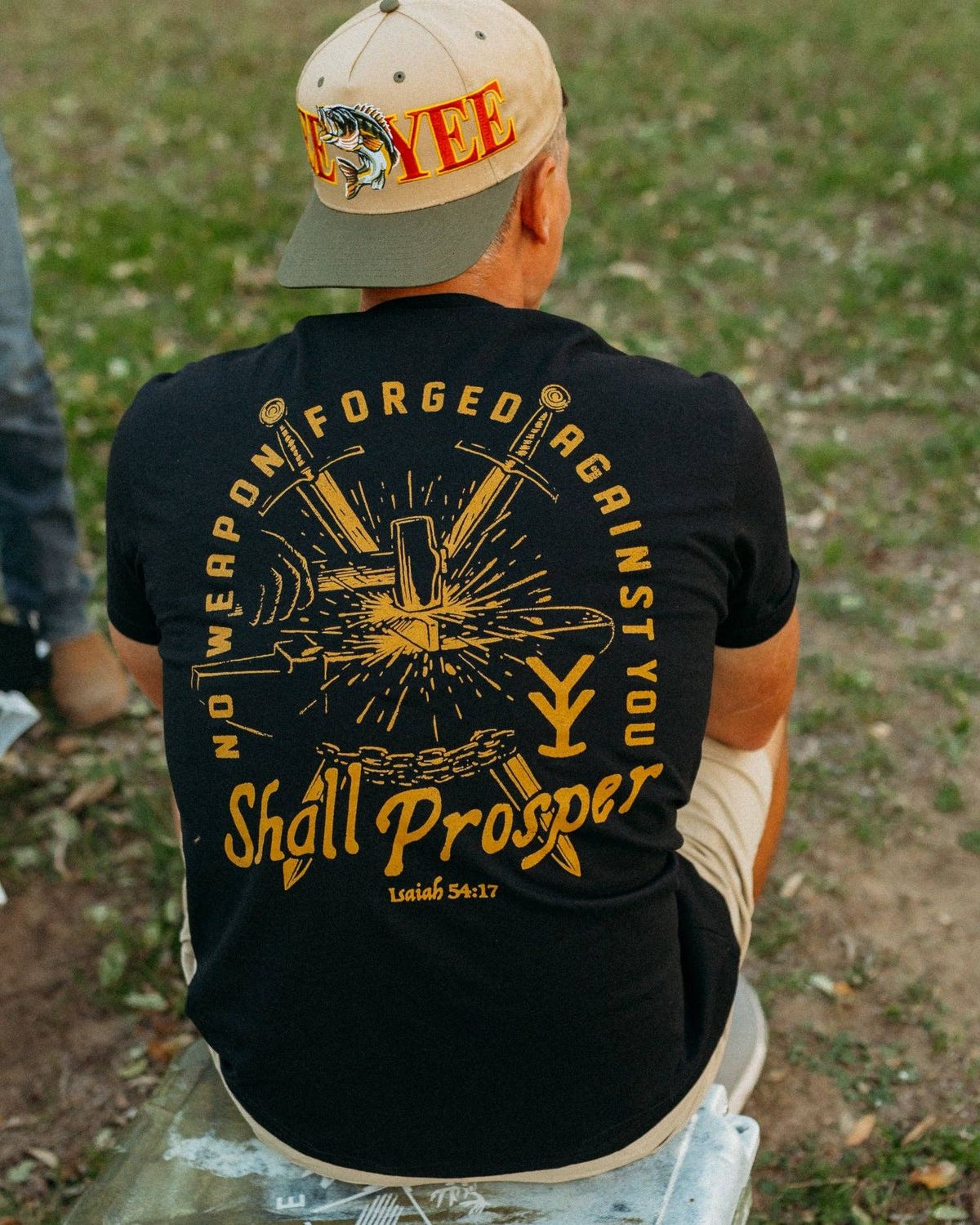 Yee Yee - No Weapons Forged Tee: Black / Small