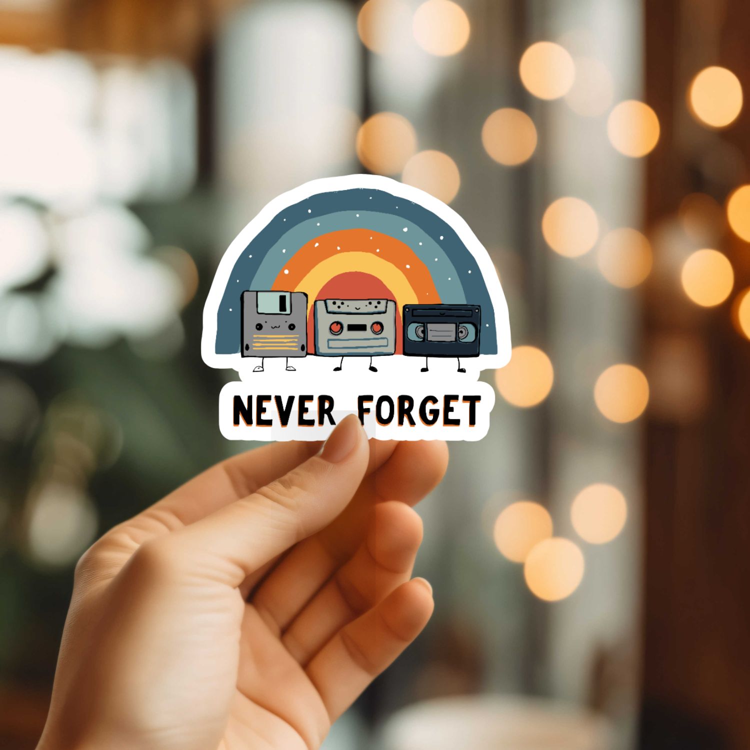 Mystical Monkey Toes - Funny Never Forget Vinyl Sticker