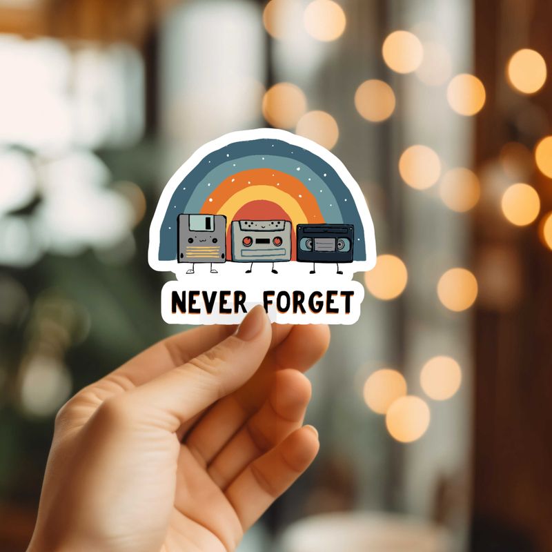 Mystical Monkey Toes - Funny Never Forget Vinyl Sticker