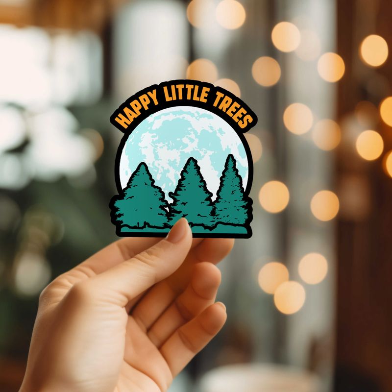 Mystical Monkey Toes - Funny Happy Little Trees Vinyl Sticker