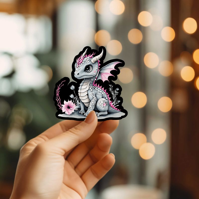 Mystical Monkey Toes - Super Cute Dragon Vinyl Sticker