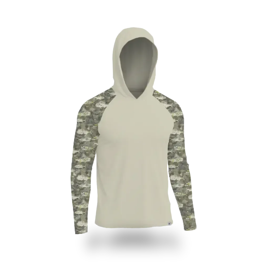 Farmers Defense - UV Hoodie - Men's - Fish Camo: M
