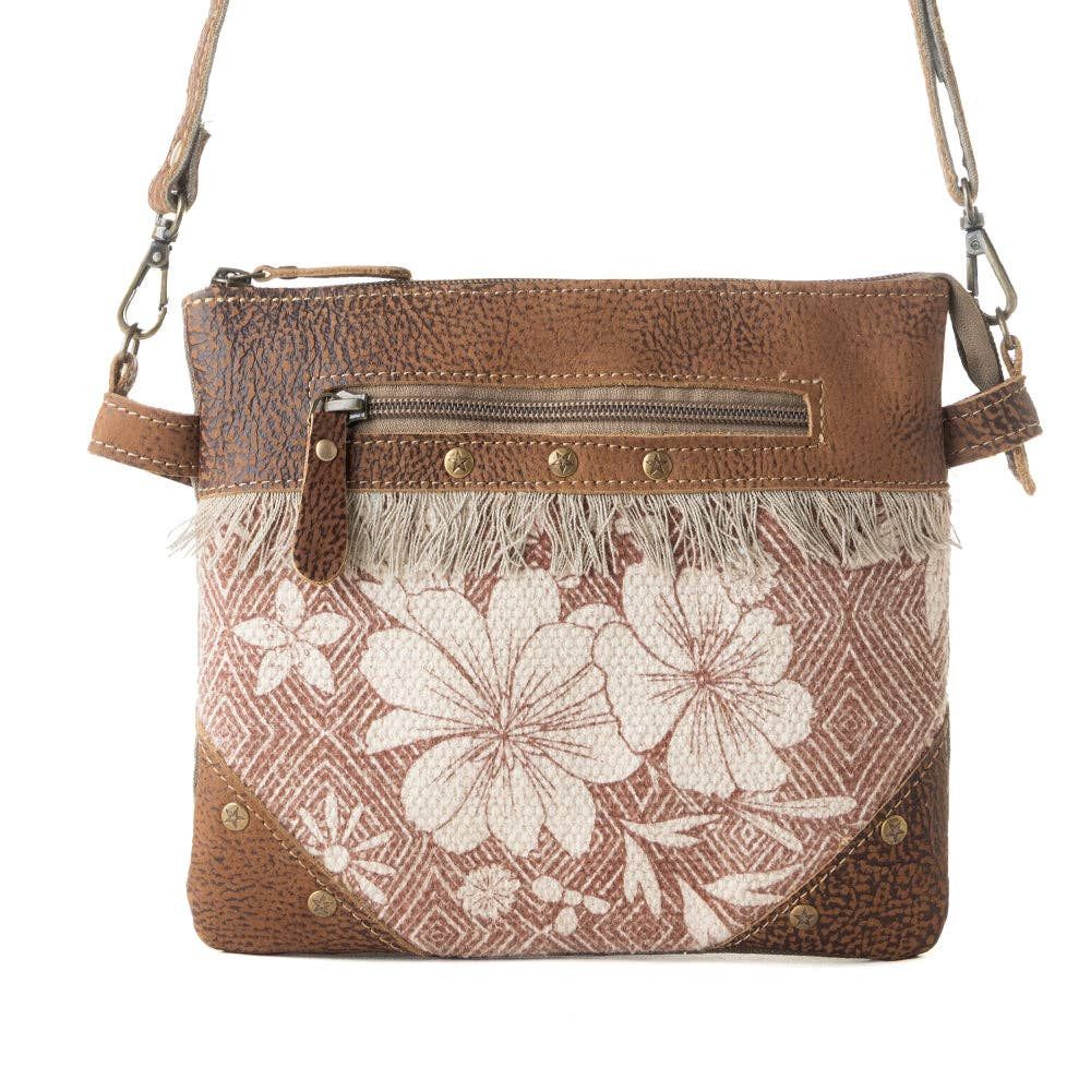 Myra Bag - Inkwild Vintage Crossbody Bag for Women in rust with fringe detail: Rust