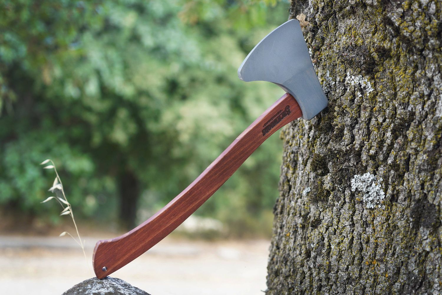 Backwoods Provisions - 15" Stained and Painted Wooden Hatchet