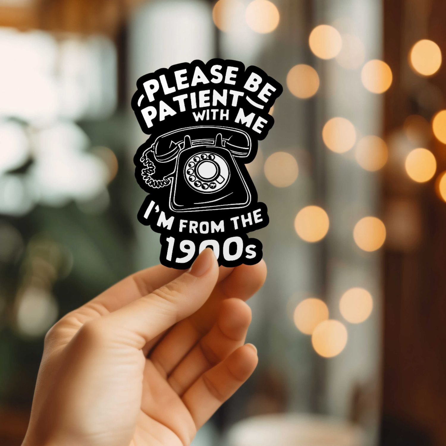 Mystical Monkey Toes - Funny I'm From The 1900s Vinyl Sticker