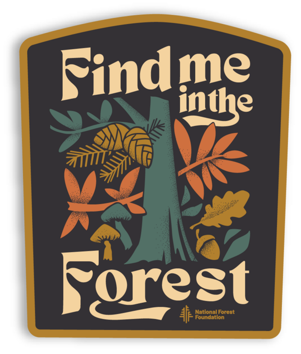 The Landmark Project - Find me in the Forest Sticker
