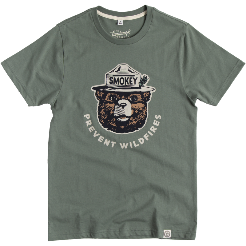 The Landmark Project - Smokey Retro Unisex Short Sleeve Tee: Sage / L